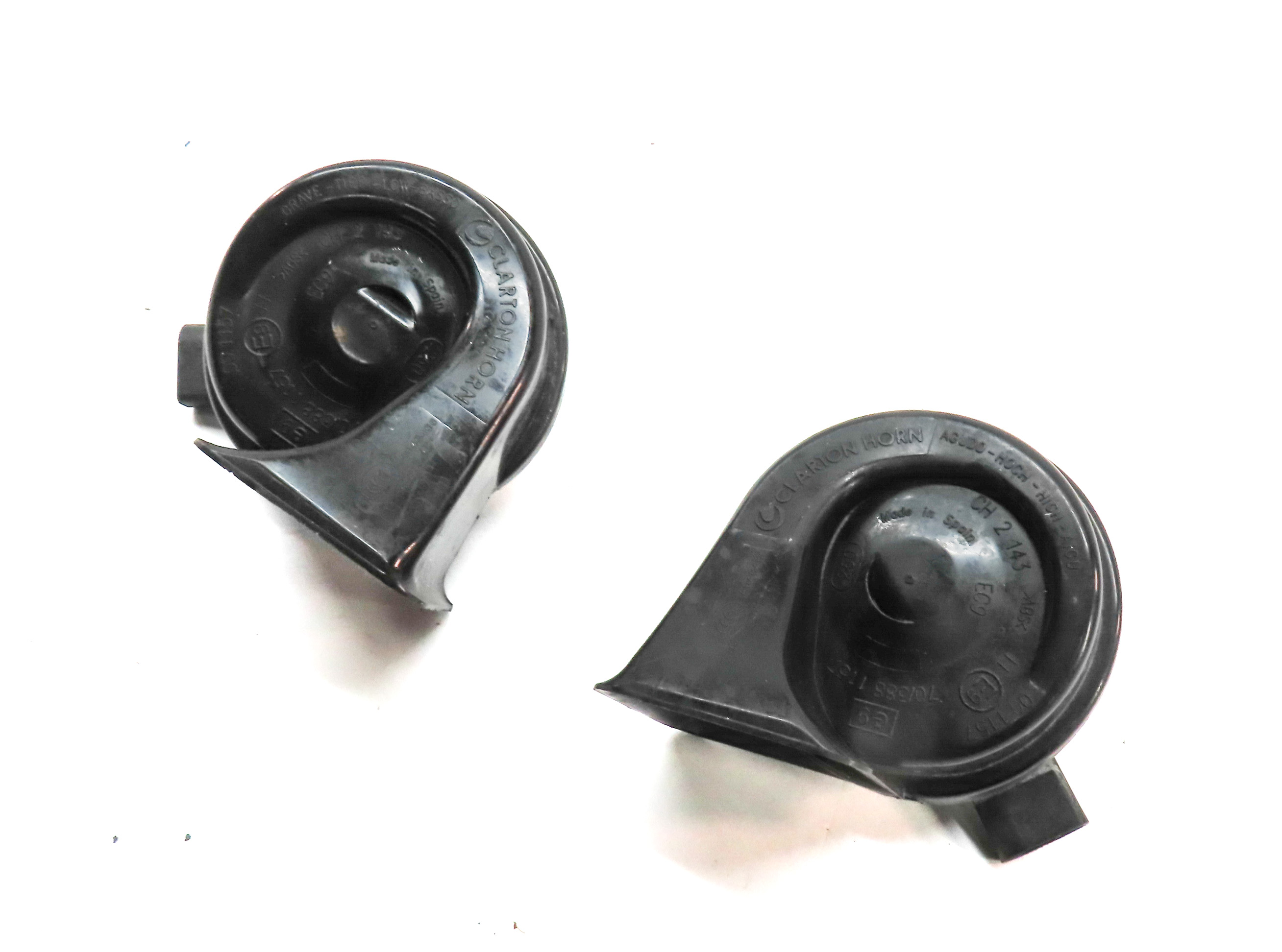 2011-2016 BMW 528i 535i 535iGT 550i 550iGT M5 (F10 F07) HIGH & LOW TONE HORN SET — exact item pictured